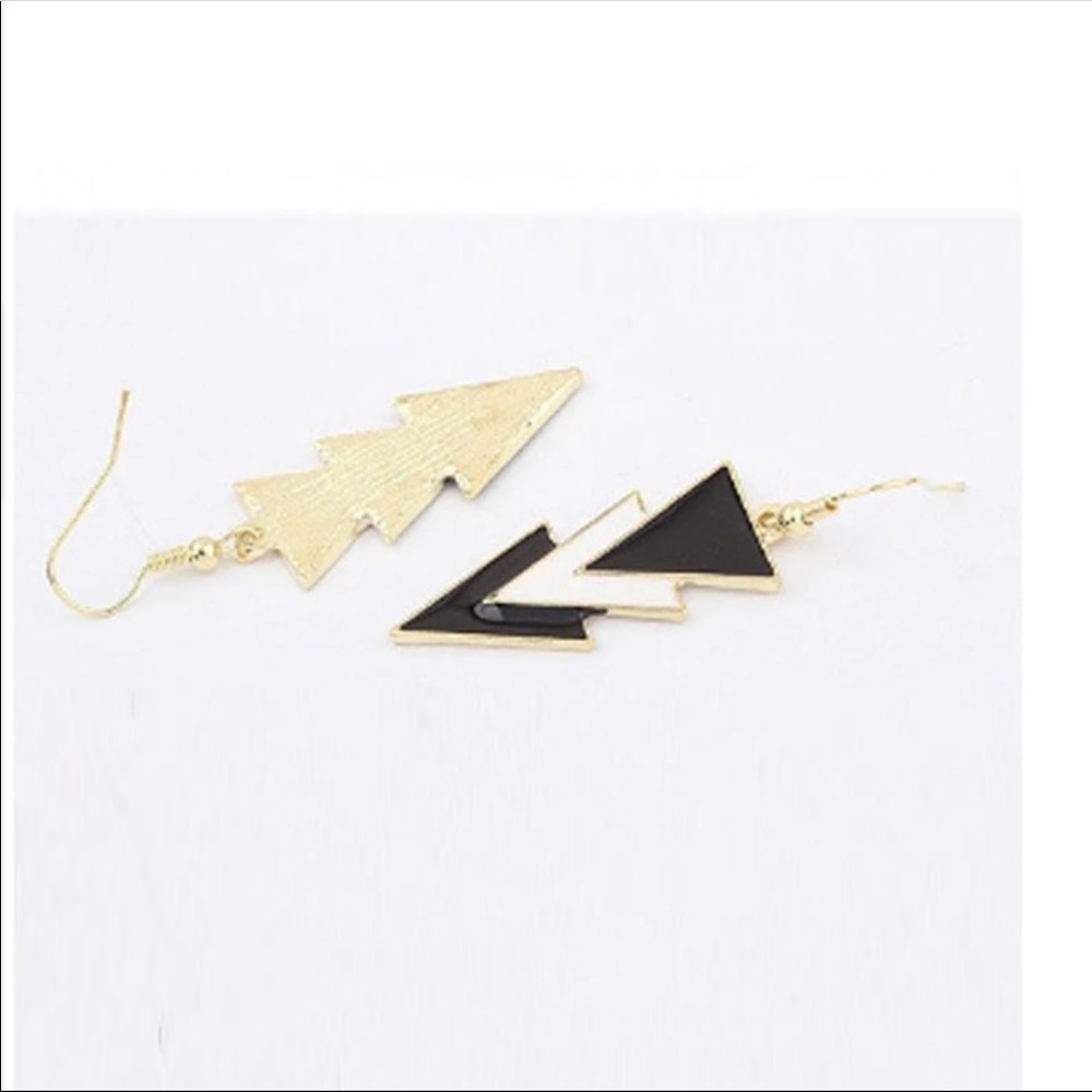Triangle Earrings (Z22) - Picture 2 of 3