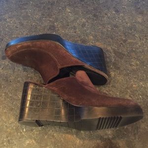 Robert Clergerie wedge mules - sz 8