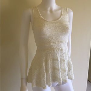 Lovely 153 lacy peplum top