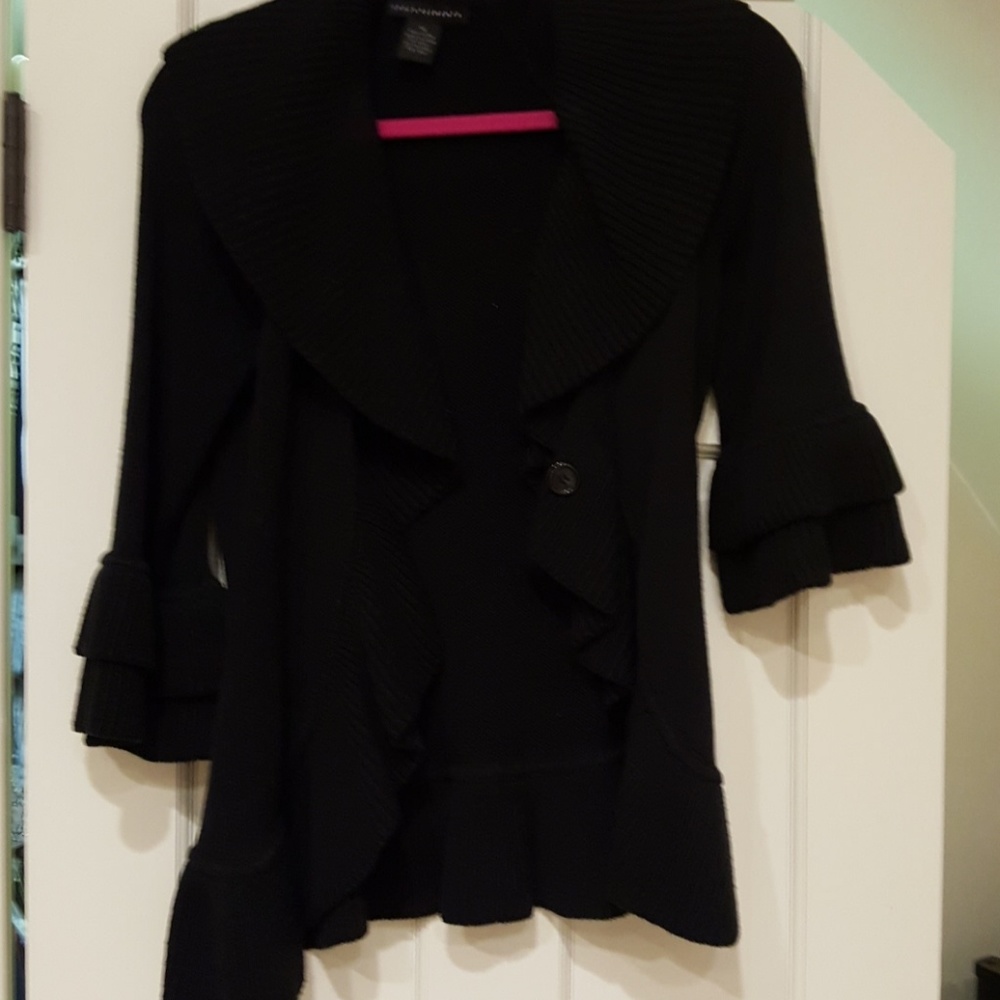 EUC Black Bell Sleeves Dress Sweater Grace Element