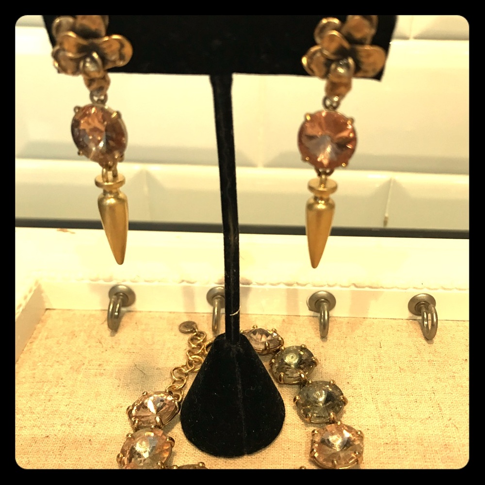 Stella & Dot Earrings and Bracelet