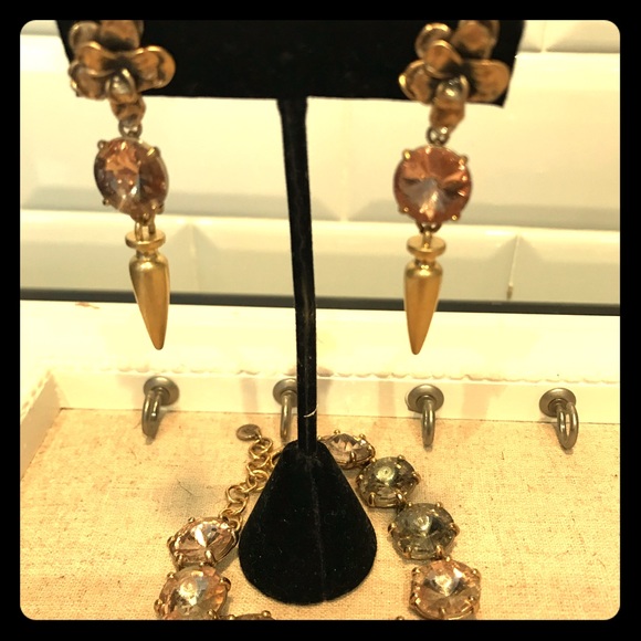 Stella & Dot Earrings and Bracelet - Picture 1 of 5