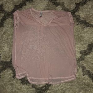 Free people pink shirt