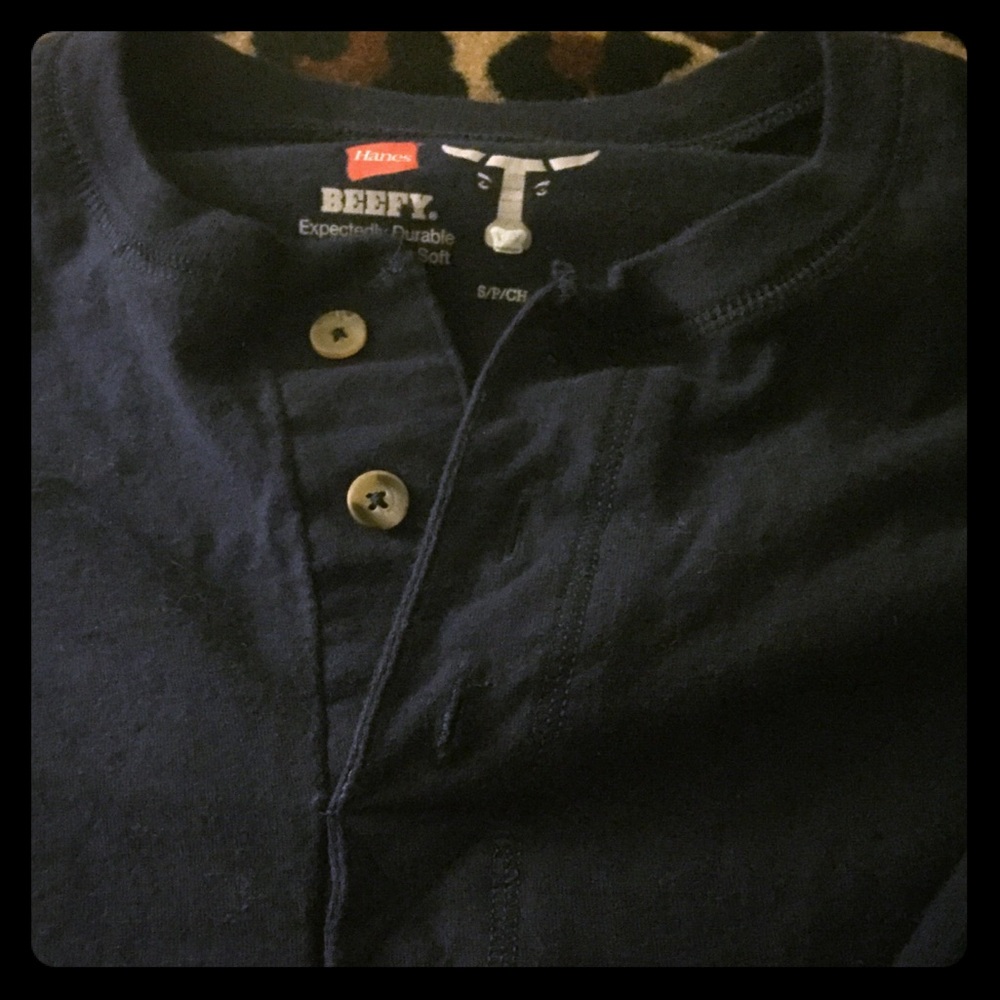 Hanes Beefy Long Sleeve Shirt