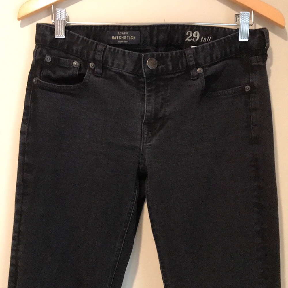 J.Crew Black Matchstick Jeans