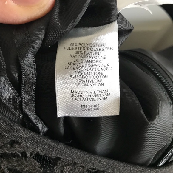 Anne Klein Gray Dress with Lace Detail - Picture 11 of 11