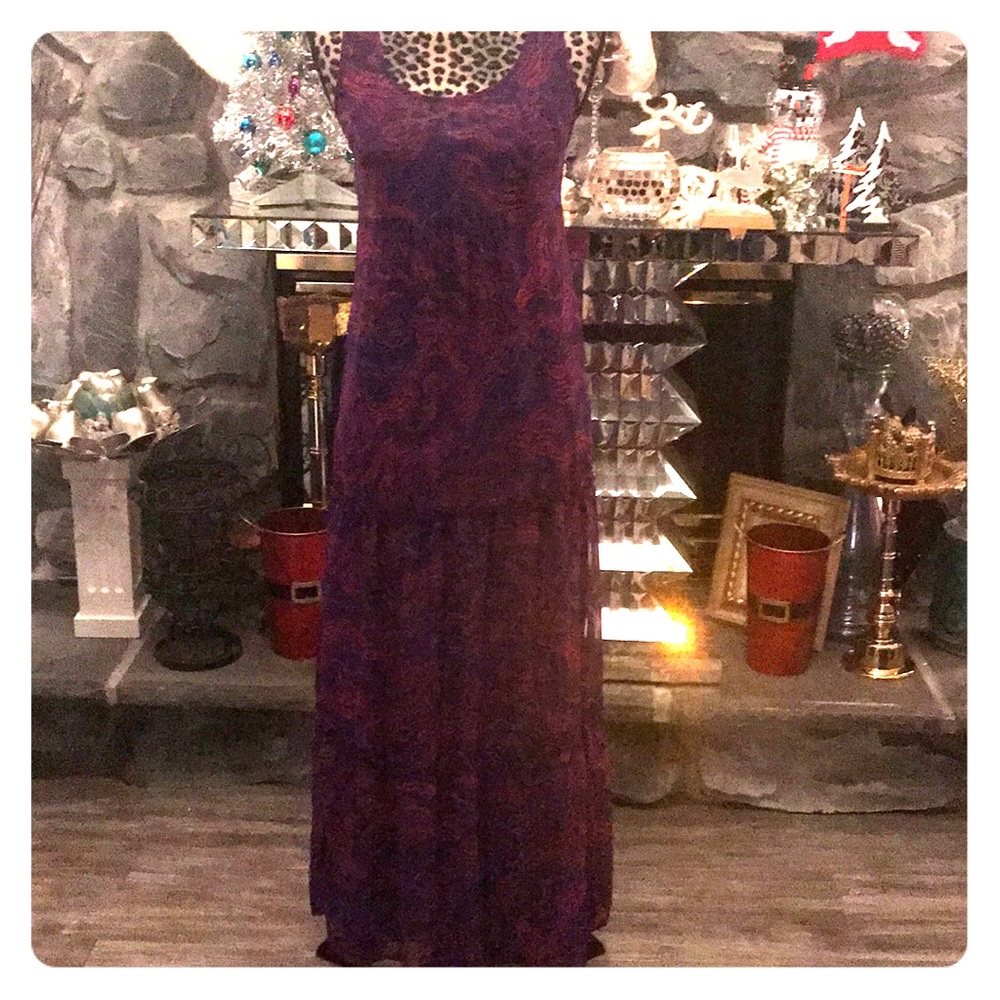 Purple/Indigo maxi dress