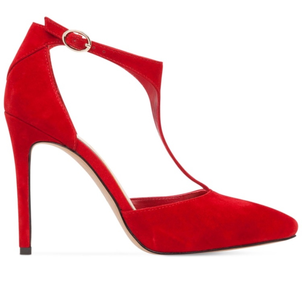 Brand new Jessica Simpson red t-strap pumps.