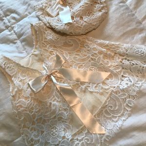 Lace 2 piece outfit, Baptism/Christening