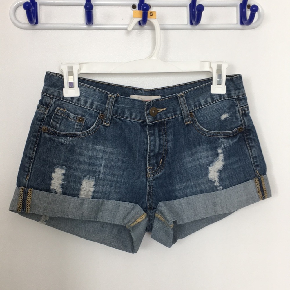 Item #259 Ladies Distressed Denim shorts