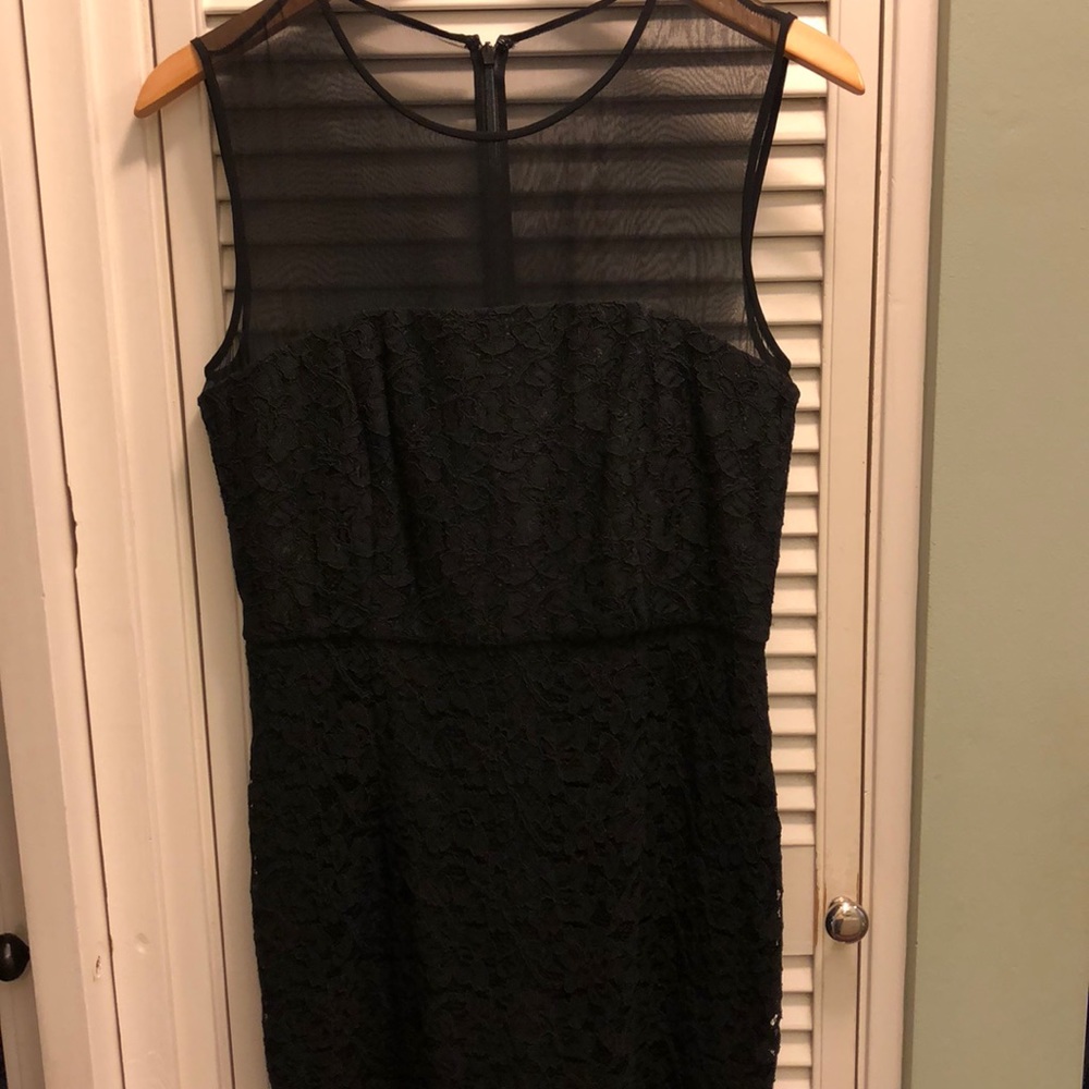 NWT Diane von Furstenberg black lace dress