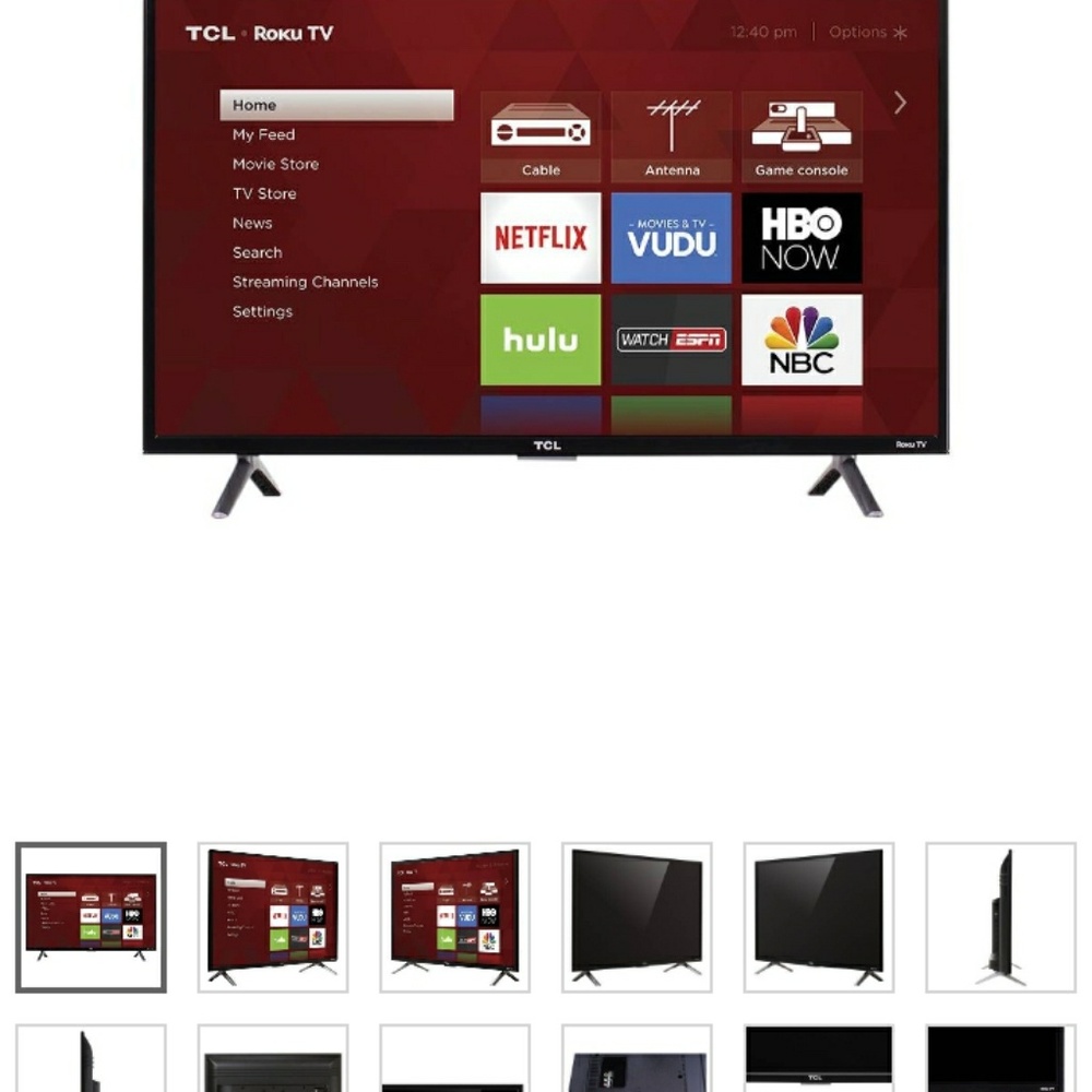 Brand new 32"Tv still has plastic and box