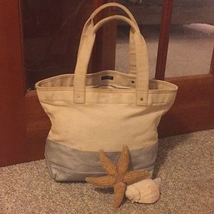 Kate spade canvas dipped tote