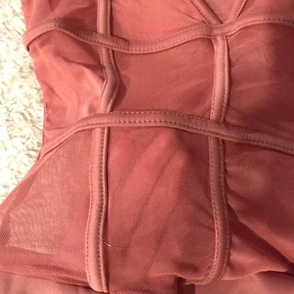 Pink sheer bodysuit size small - Picture 3 of 5