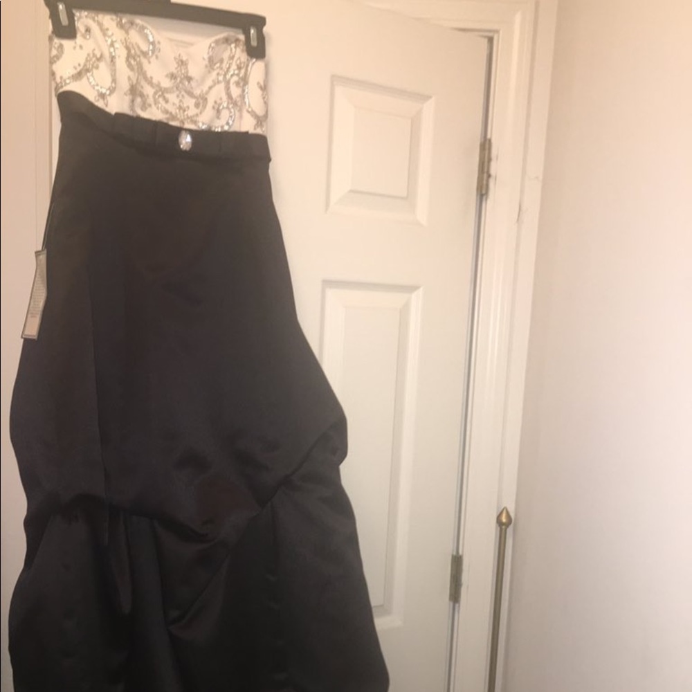 Black and ivory long dress