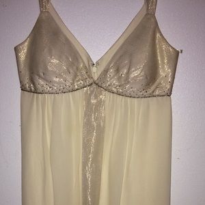 Light gold homecoming dress