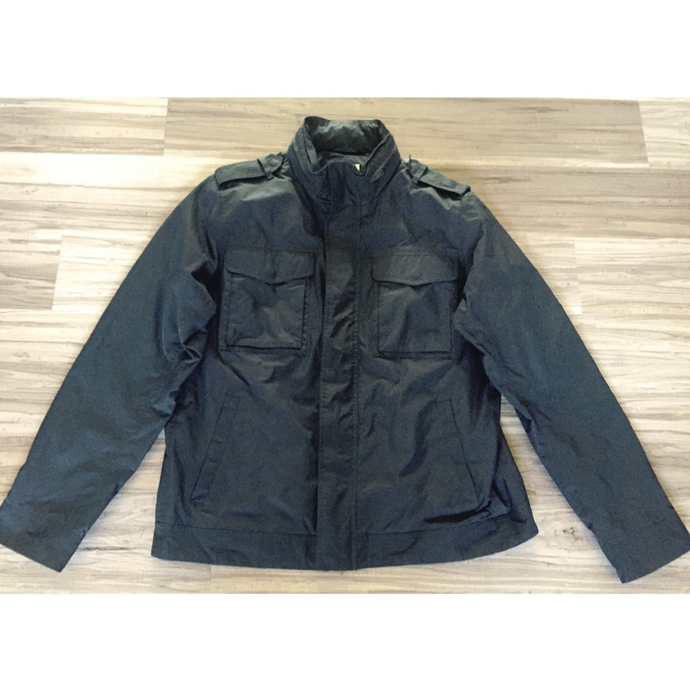 Gap Men’s Navy Blue Field Coat with Hood