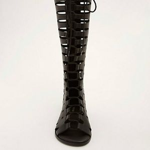 Torrid lace up knee high sandals 8w