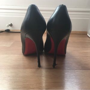 Louboutin stilettos.