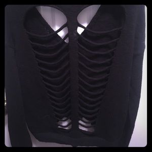 Caged back sweater