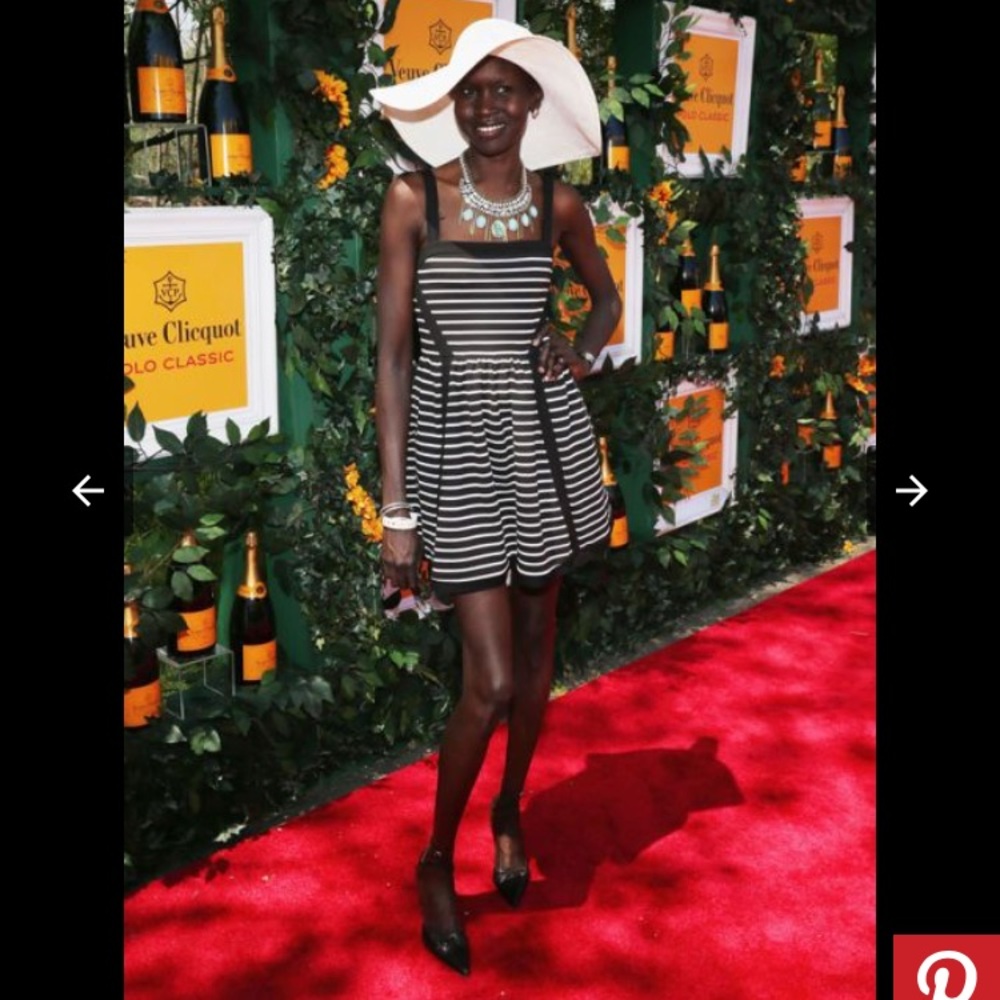 Juice Couture black and white stripe dress size 12