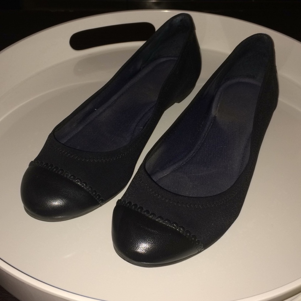 Jack Rogers Bree stretch black ballet