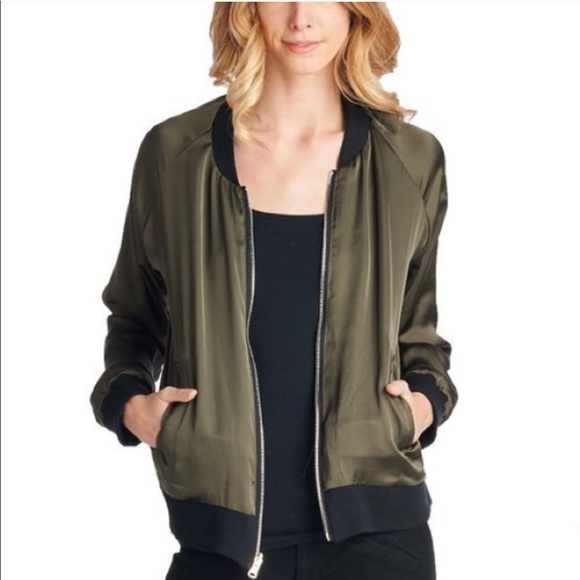 Reversible Black & Olive Bomber - Picture 5 of 6