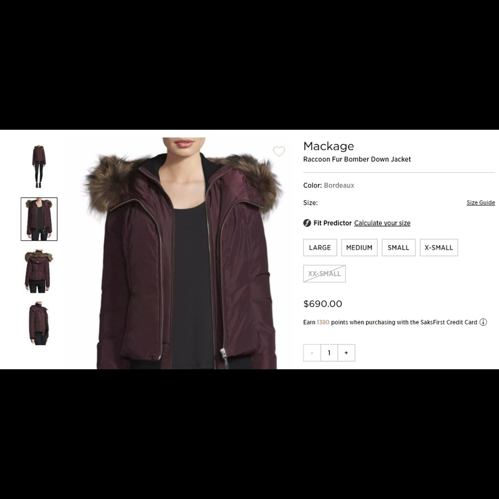 Mackage short puffer X- Chocolate