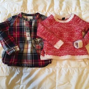 Holiday shirts!  Gap and OshKosh. Size 3.