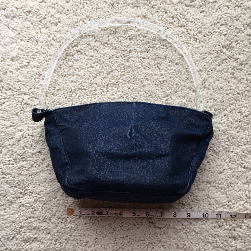 Lulu Guinness Denim Shoulder Bag