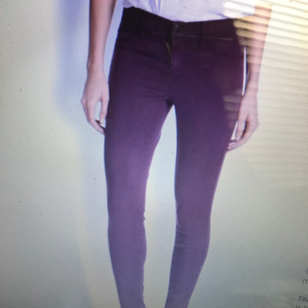 J brand sateen Mid-Rise skinny jeans.