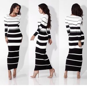 Ronda Striped Maxi Dress