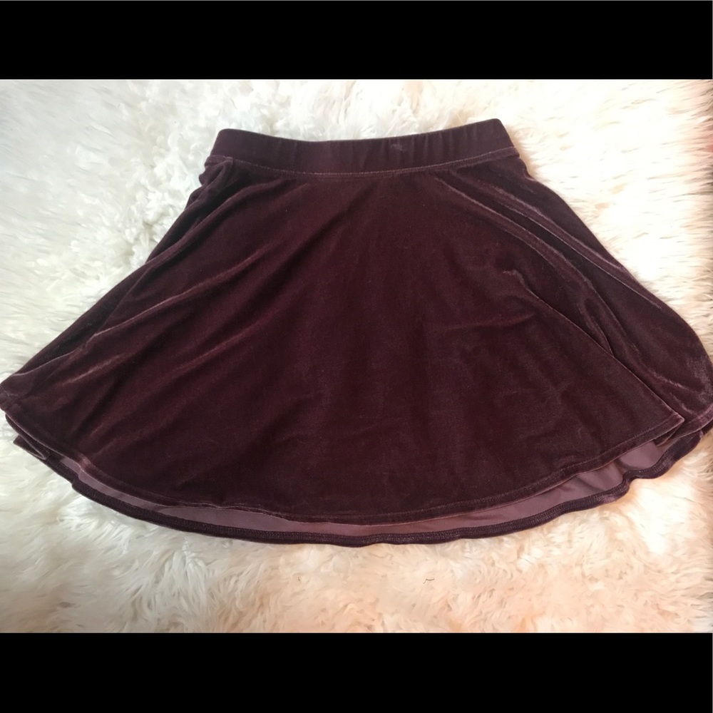 NORDSTROM VELVET SKIRT