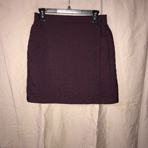 plum .. fleece wrap skirt