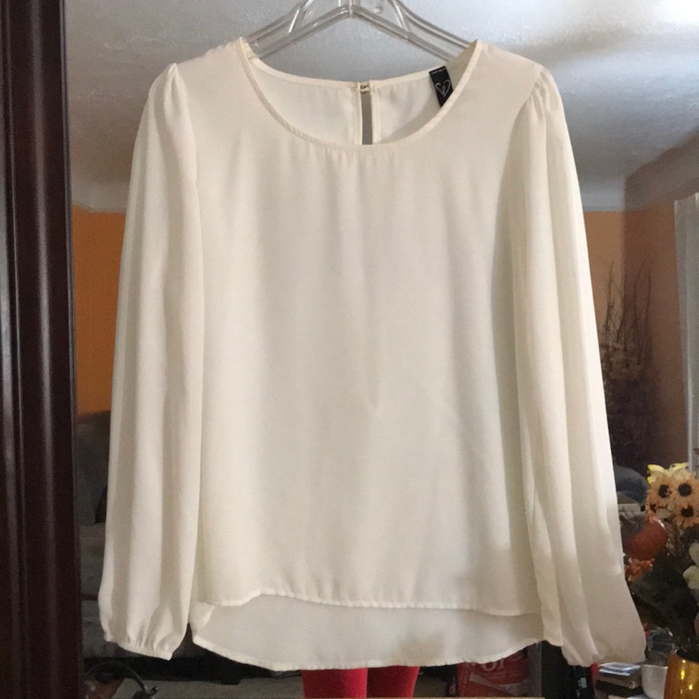 Flowy Dress Top With Long Keyhole/Open Back