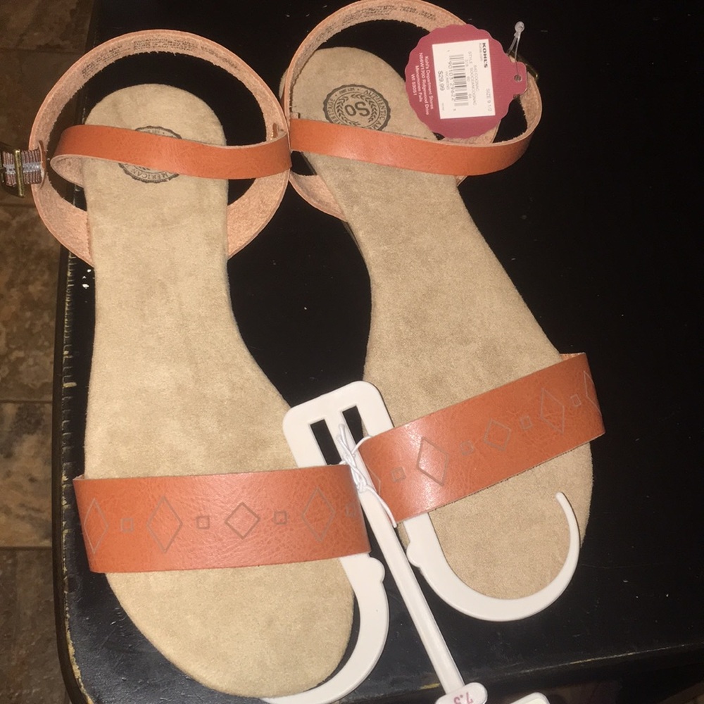 SO Authentic American Heritage ocean Cognac sandal