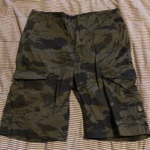 Volcom Mens Camo Cargo Shorts