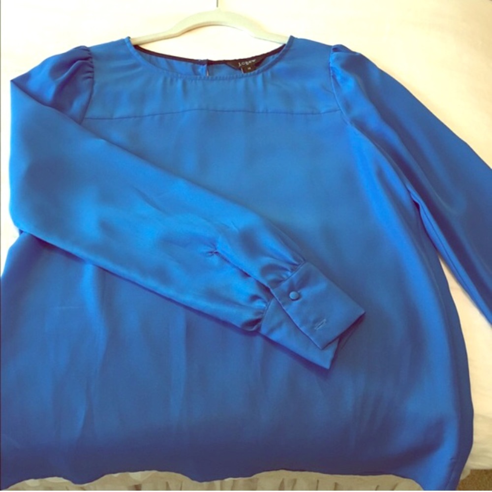 J. Crew Blue Dress Blouse