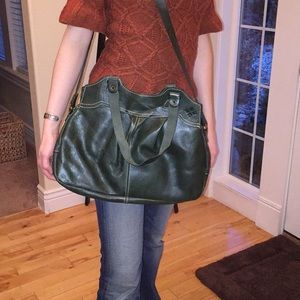 Patricia Nash Napoli shoulder bag green leather