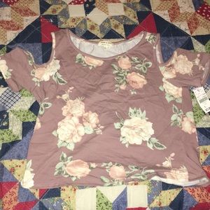 Off the shoulder crop top