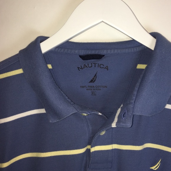 Nautica Polo Short Sleeve Polo Shirt XL Blue - Picture 3 of 3