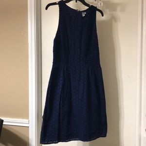 Lacey navy dress