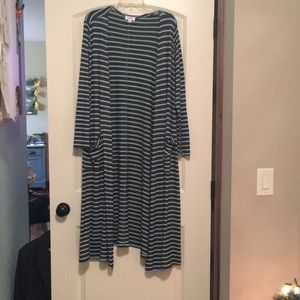 Lularoe Sarah Cardigan (Grey & Mint)