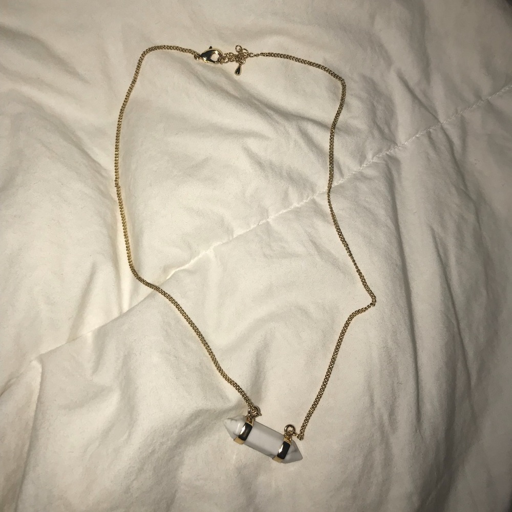 Marble stone necklace