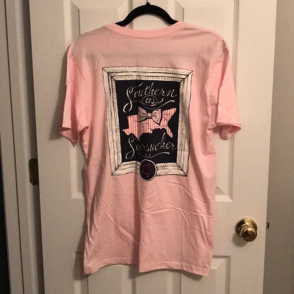 NWT! Lauren James Southern as Seersucker Tee