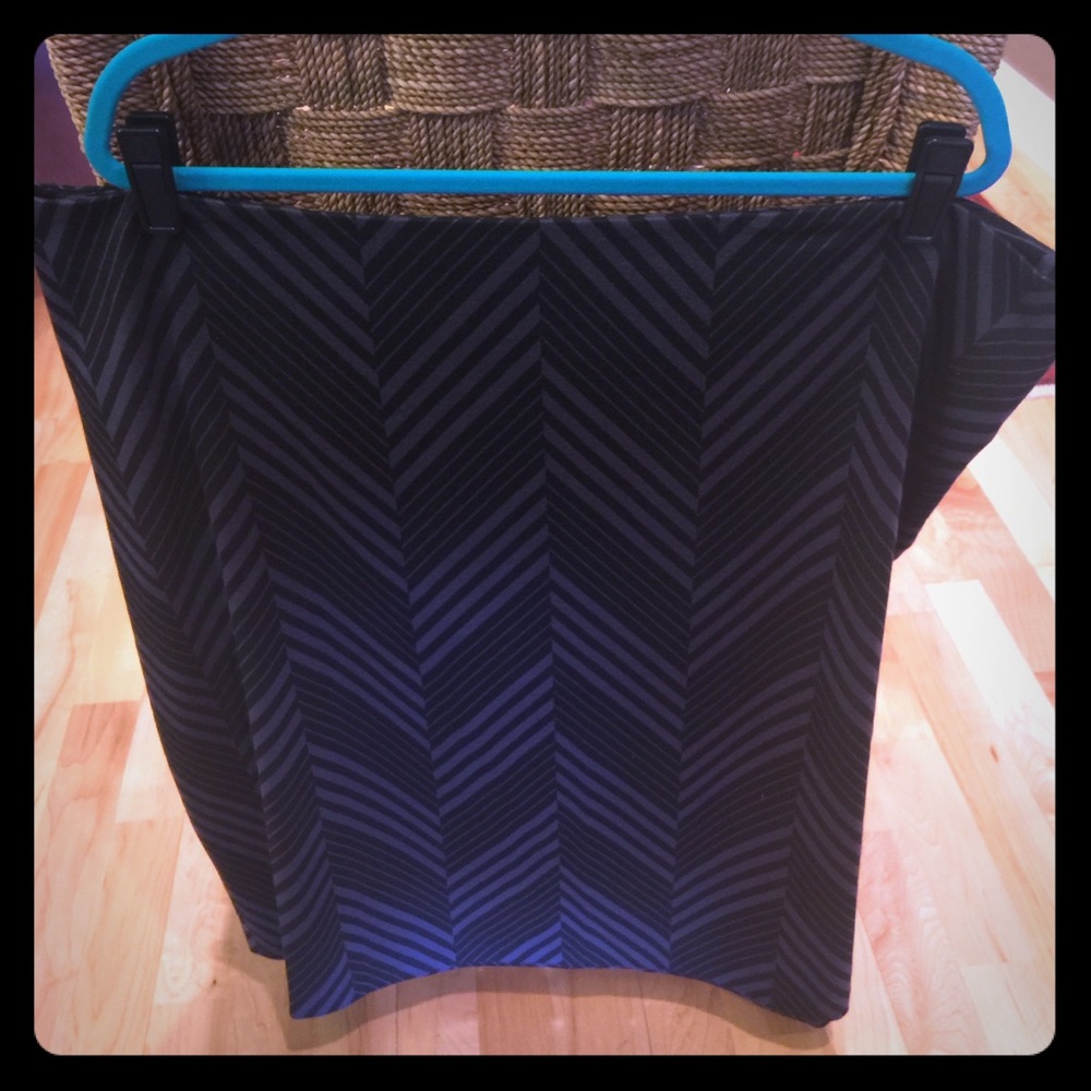 NWT Gray/Black Ponte Pencil Skirt from Nordstrom