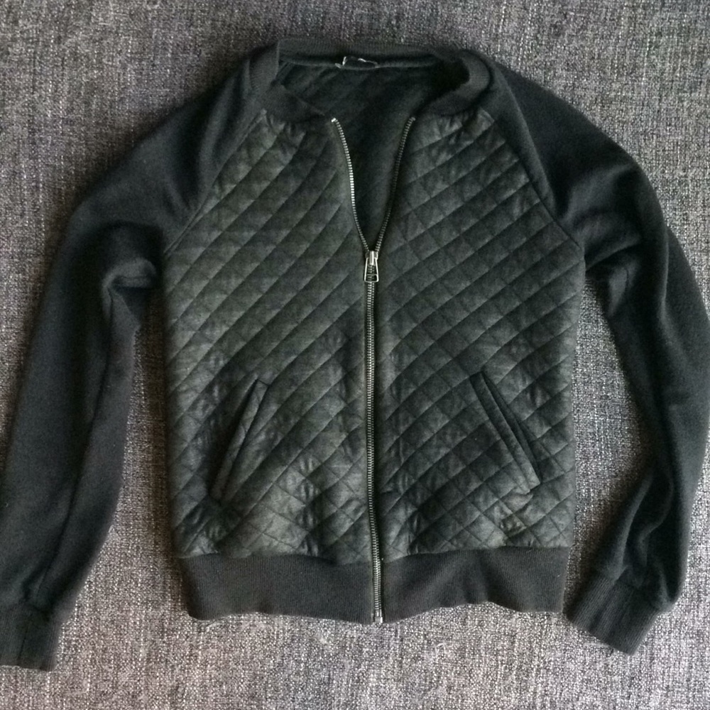 FINAL SALE!Express quilted detail sweater jacket