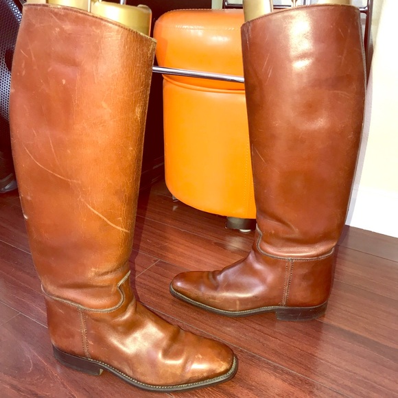 Vintage Leather Riding Boots 6.5-7US Women’s