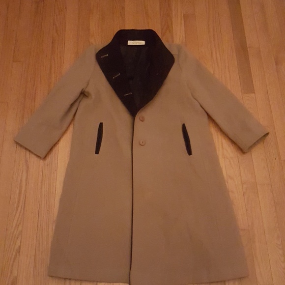 Tan wool coat - Picture 2 of 6