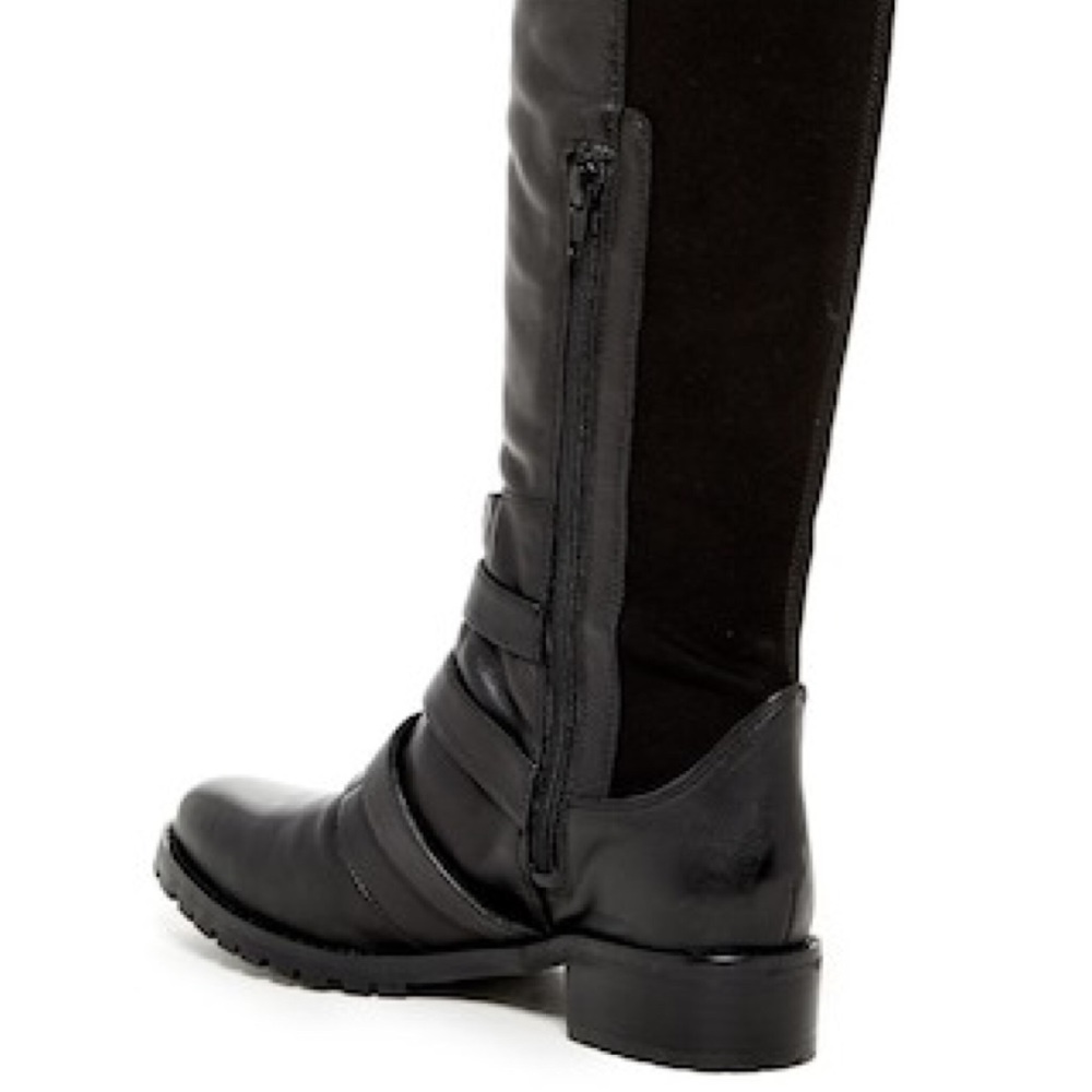 NEW! MULTI-BUCKLED TALL MOTO BOOTS - Picture 5 of 6